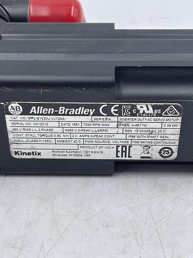Used Allen-Bradley MPL-B1530U-VJ72AA Ser A 