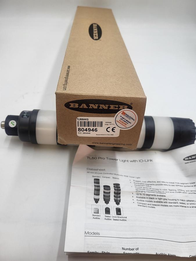Banner TL50 PRO TOWER LIGHT w/ IO-LINK TL505AKQ / 804946