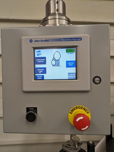 Used label printer, applicator, adjustable stand