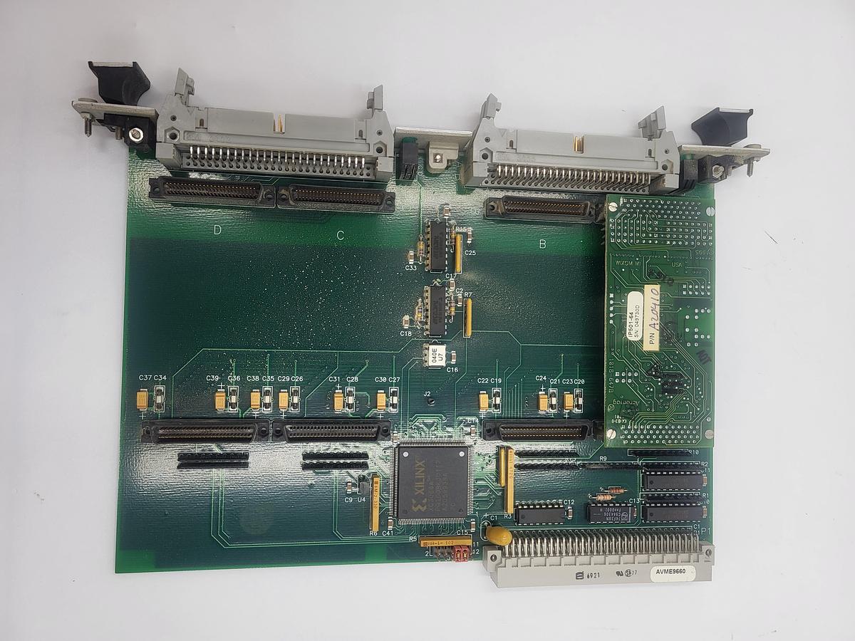 Used Xycom Acromag AVME9660 - P/N: A20410 circuit board serial card - OFF a Triangle bagger model: B55PRC/A918F2RN