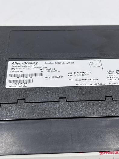 Used Allen-Bradley 1756-IA16 Ser A
