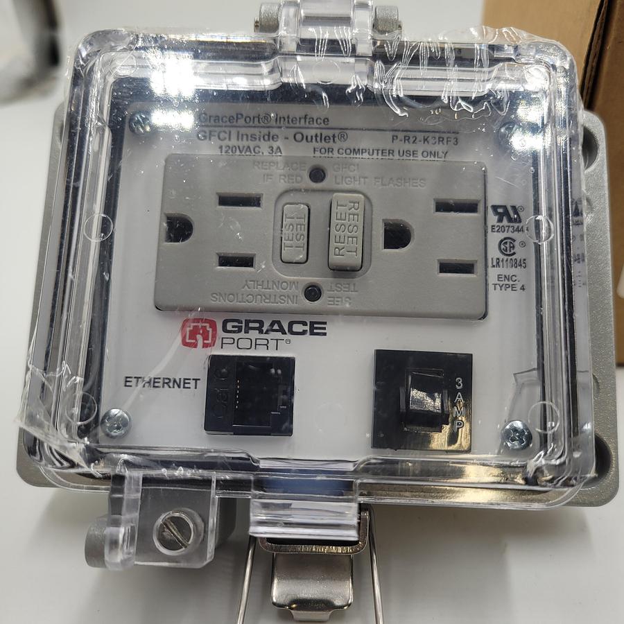 GRACE PORT N12/4 ETHERNET GFCI 3A CB *NEW IN BOX*