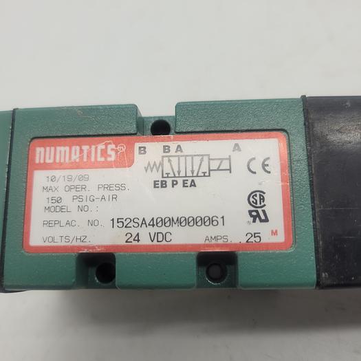 Used Numatics 225-372 24VDC Valve