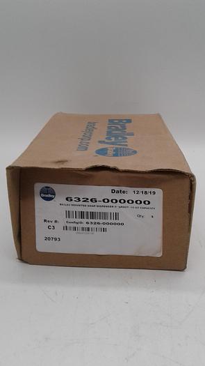 Bradley BX-LAV Mounted Soap Dispenser 6" Spout 16oz Capacity 6326-000000