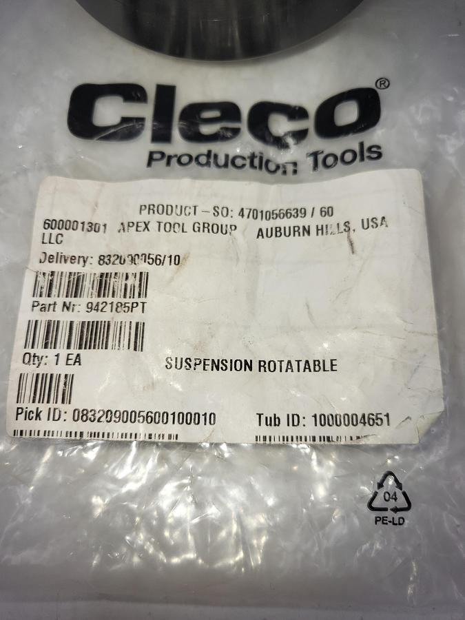 Cleco Part Number 942185PT Suspension Bail *NEW*