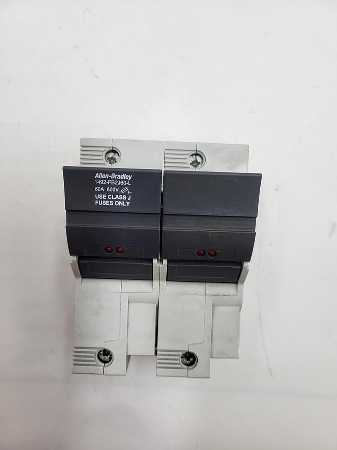 Used Allen Bradley 1492-FB2J60-L 60A 600V CLASS J FUSE HOLDER
