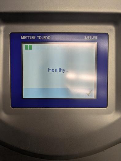 Used Safeline metal detector, 12 1/4" tall x 13 3/4" wide, Stainless conveyor, pne2013umatic reject