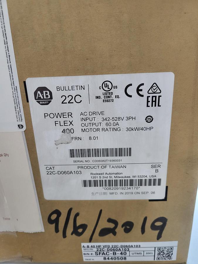 Allen-Bradley Bulletin 22C-D060A103 Ser.B