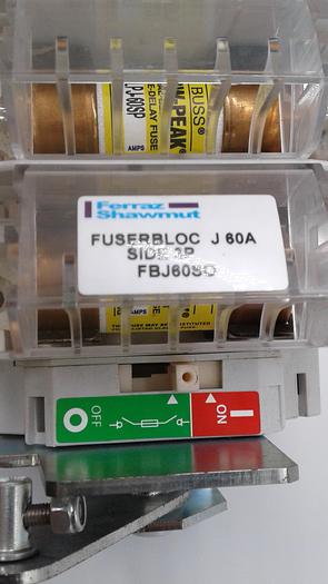 Used Ferraz Shawmutt Fuserbolc J 60A Side 3P FBJ60SO