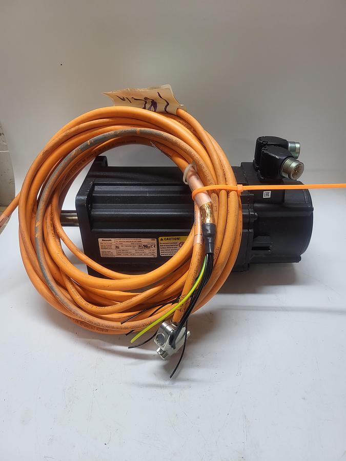 Used Rexroth MSK076C-0450-NN-M1-UP1-NNNN w/RKL4301 AWM Style Cable 185"