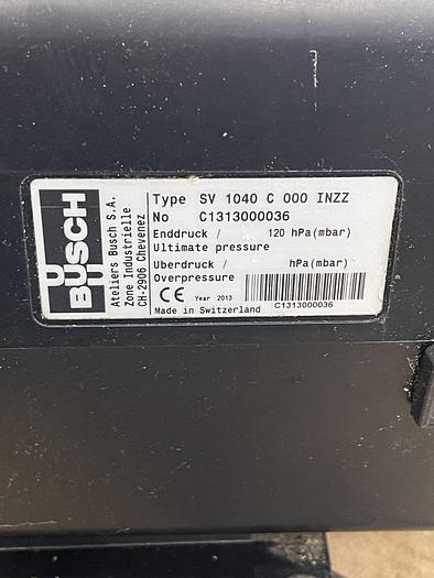 Used Busch SV 1040 C 000 INZZ