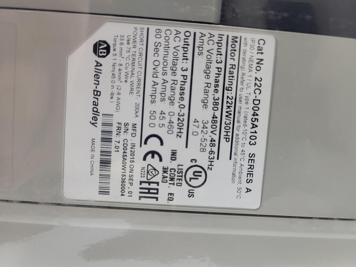 Allen-Bradley Powerflex 400 22C-D045A103 Ser.A *NEW*