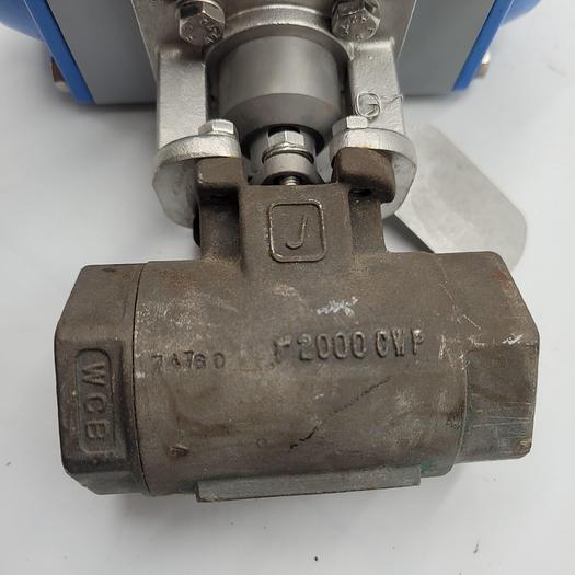 Used Jamesbury actuator VPVL100 SRV4/5 B C - 1" ball valve seat CWP 1200 psi WSP 475 psi HD6 USA Smith Instrument built 492924-00