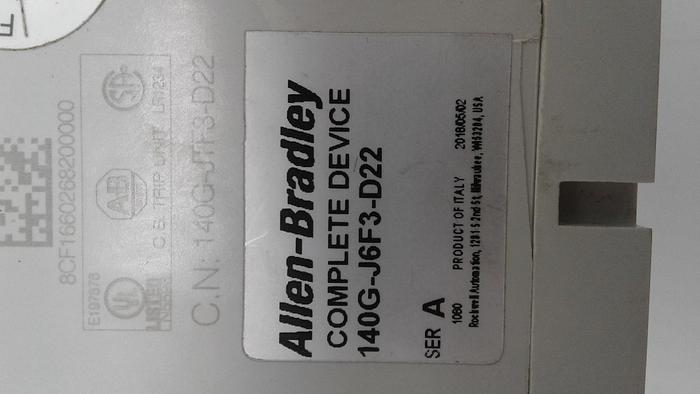 Used Allen-Bradley Complete Device 140G-J6F3-D22