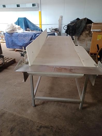 Used Stainless steel conveyor  7' long 24.5" wide 36" tall 120V