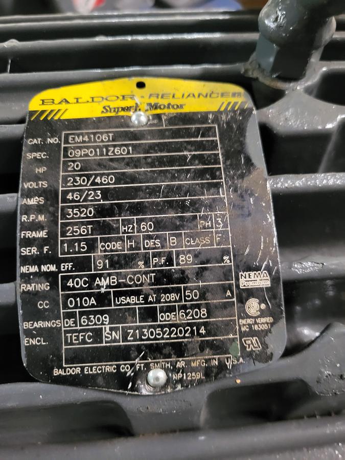 Baldor Reliance Super Motor EM4106T