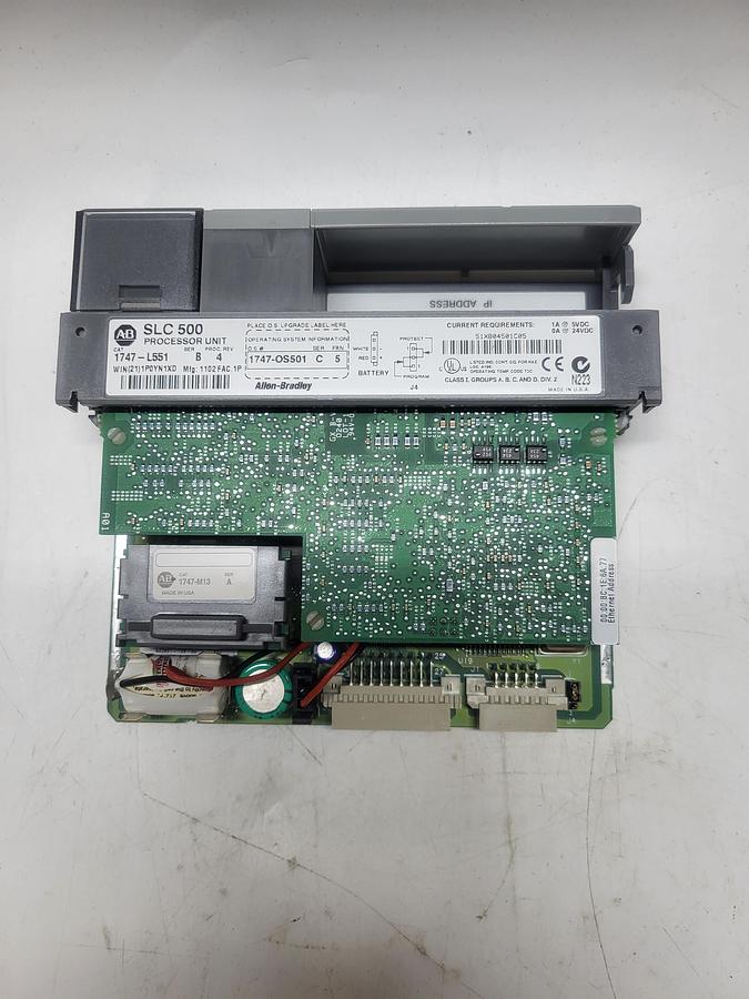 Used Allen-Bradley SLC500 Processor 1747-L551 Ser.B
