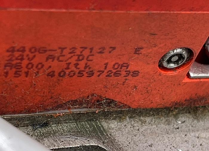 Used ALLEN-BRADLEY 440G-T27127 E