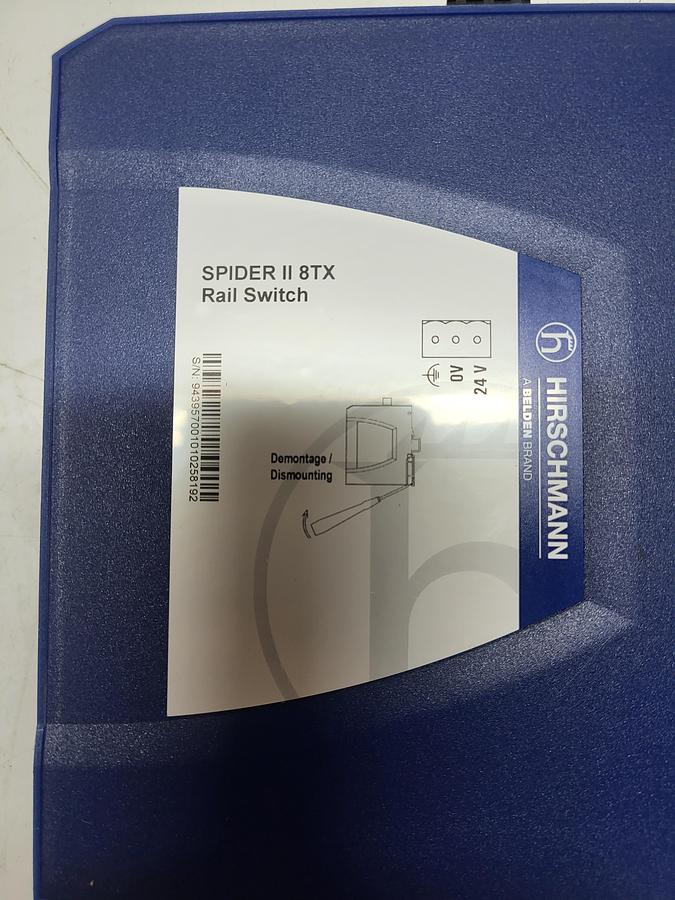 Used Hirschmann Spider II 8TX Rail Switch