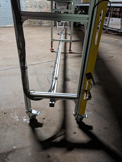 conveyor, aluminum frame 25' long 15" wide