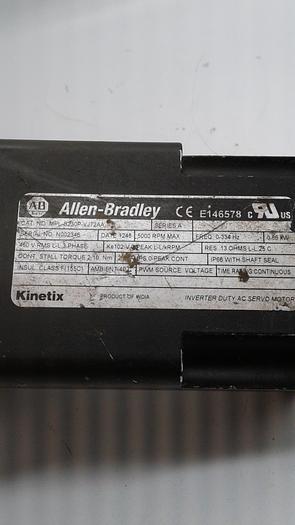 Used Allen-Bradley Inverter Duty AC Servo Motor MPL-B230P-VJ72AA