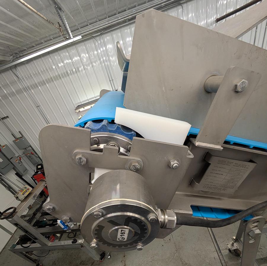 Used fortress Stealth metal detector with Weiler conveyor system