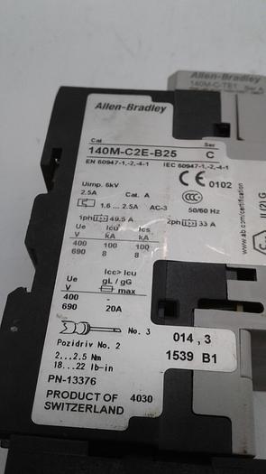 Used Allen-Bradley Class 10 140M-C2E-B25C