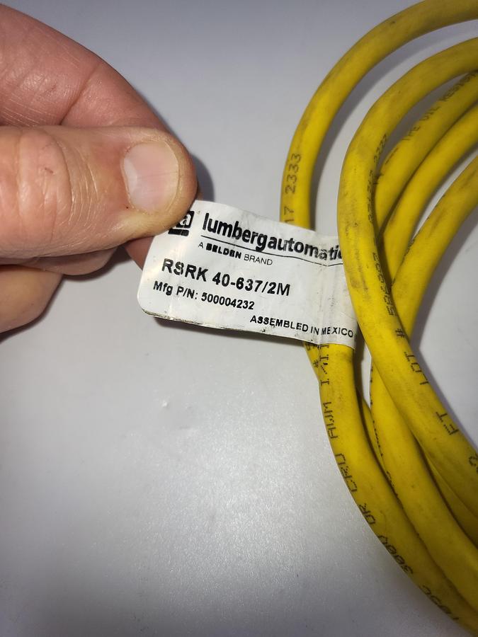 Used Lumberg Automation / Belden - 500004232 - RSRK-40-637-2M DOUBLE END CORDSET