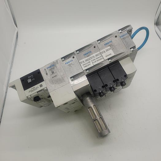 Used Festo CPX-GE-EV-S VABA-S6-1-X1 VABF-S6-10-P1A6-G12 Set Valve Controls