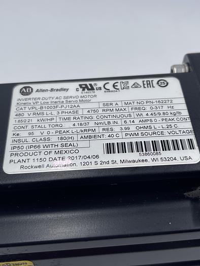 Used Allen-Bradley VPL-B1003F-PJ12AA, Micron DT90-010