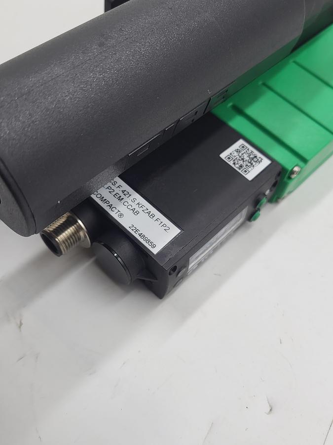 Used Piab piCOMPACT23 SMART IO-link / pcs.f.421.s.kfzab.f1p2 / separate power domains between actuator power & sensor power & silencer 3216002