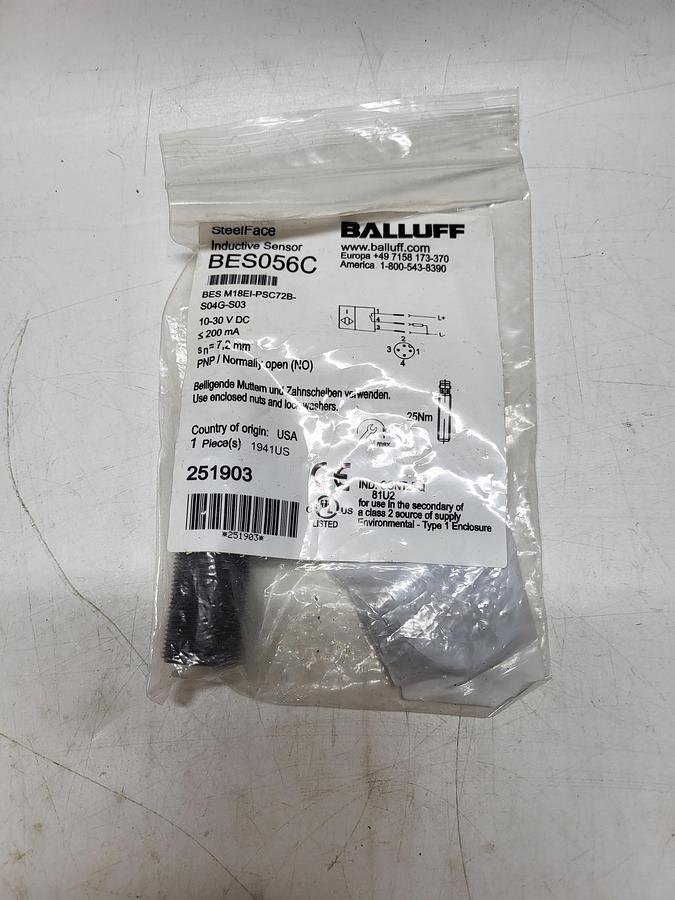 Balluff Inductive Sensor BES056C
