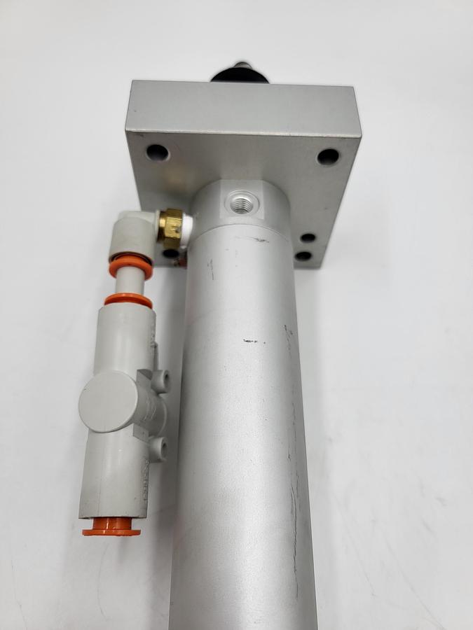 Used SMC CYLINDERS NCDGBA32-1300 Cylinder, 1.25 in. Bore, 3 in. Stroke, Double Acting & 3G1-44C floating joint & mounting plate