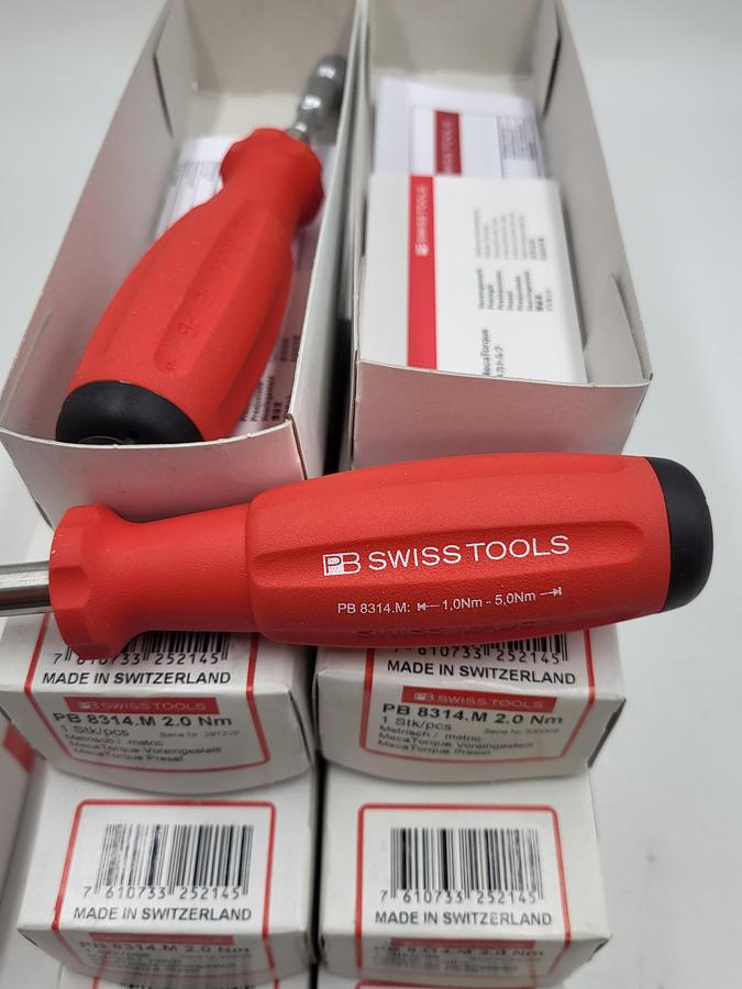 SWISS TOOLS MECA TORQUE VALUE: 2.0Nm / PB 8314.M 295304/506 **NEW IN BOX**