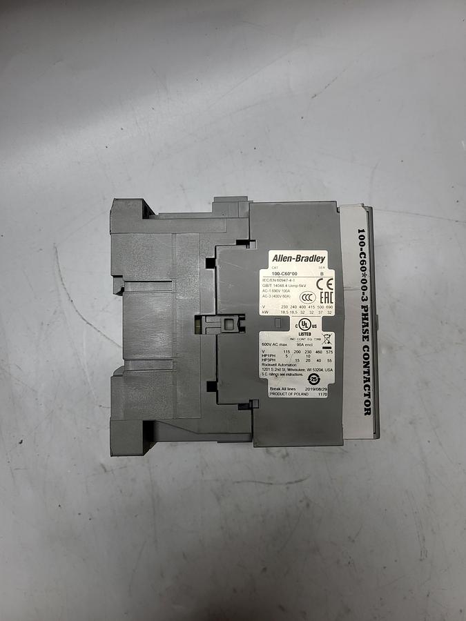Used Allen-Bradley 100-C60*00 Ser.B