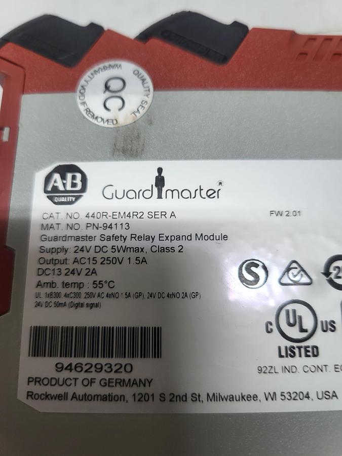 Used Allen-Bradley Guard Master 440R-EM4R2 Ser.A