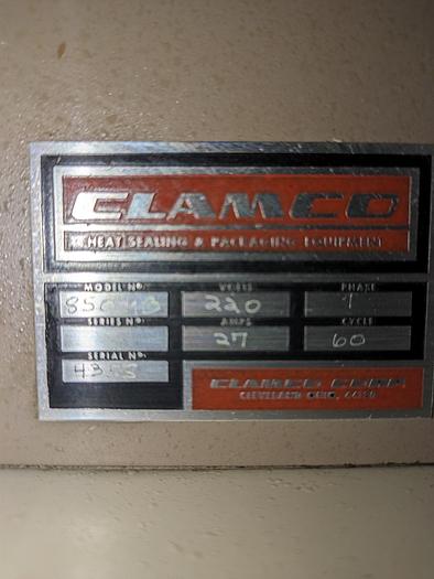 Used Clamco heat shrink tunnel