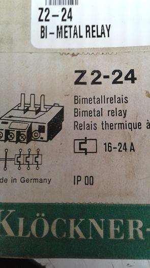 Klockner Moeller Z2-24 BI-Metal Relay