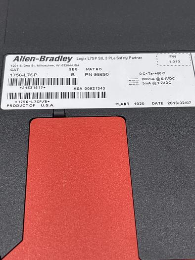 Used Allen-Bradley 1756-L7SP Ser B