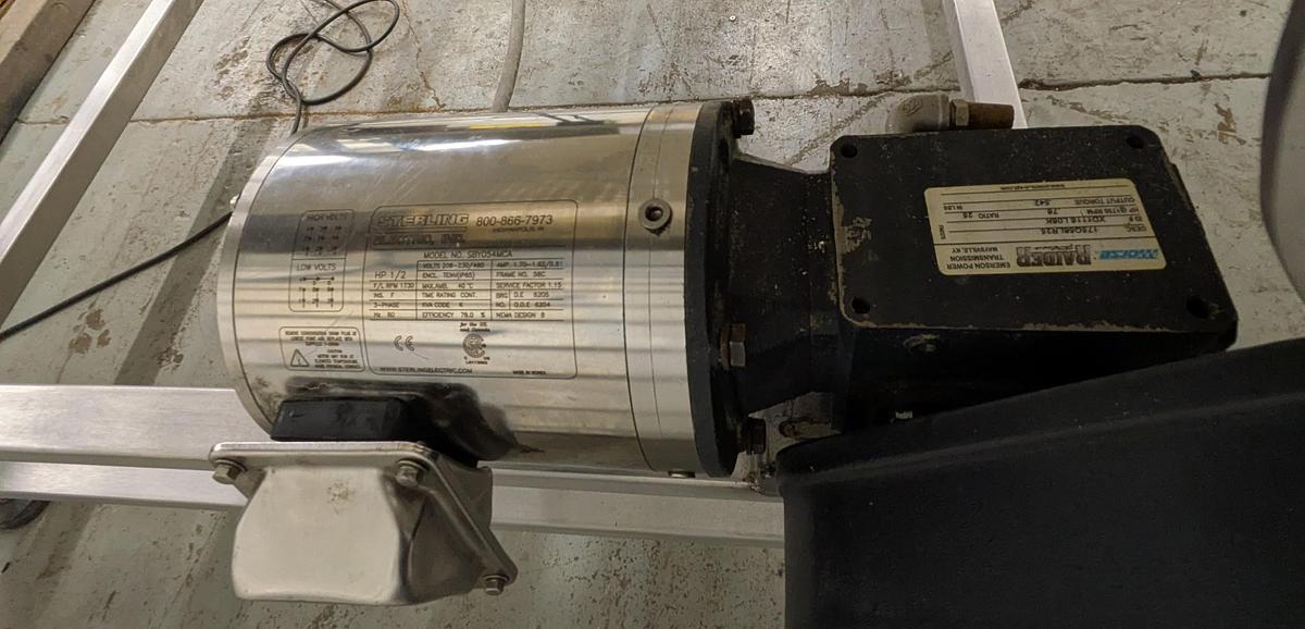 Used Safeline metal detector, stainless steel frame 