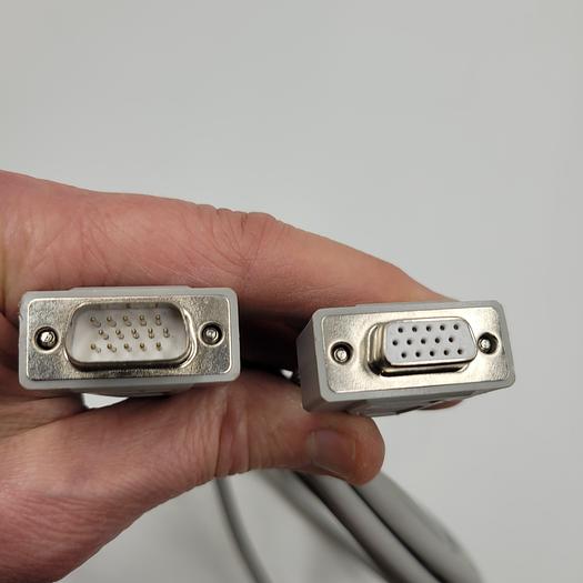 communication cable, 15-pin D-shell male & D-shell female 10' long