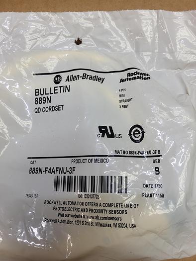 Allen-Bradley Bulletin 889N-F4AFNU-3F Ser.B