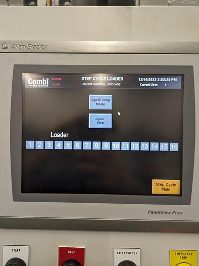 Used Combi Alphapack Case Packer and sealer (Never used) New 2019