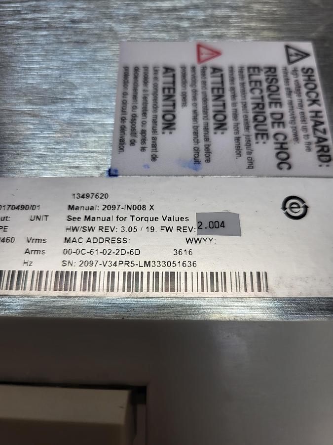 Used Allen-Bradley kinetix 350 2097-V34PR5-LM Ser.A SAME DAY SHIPPING!