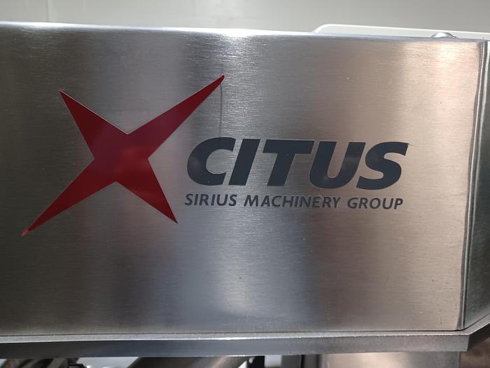 Used Citus jacketed mixing kettle and Alum-a-lift lifting cart