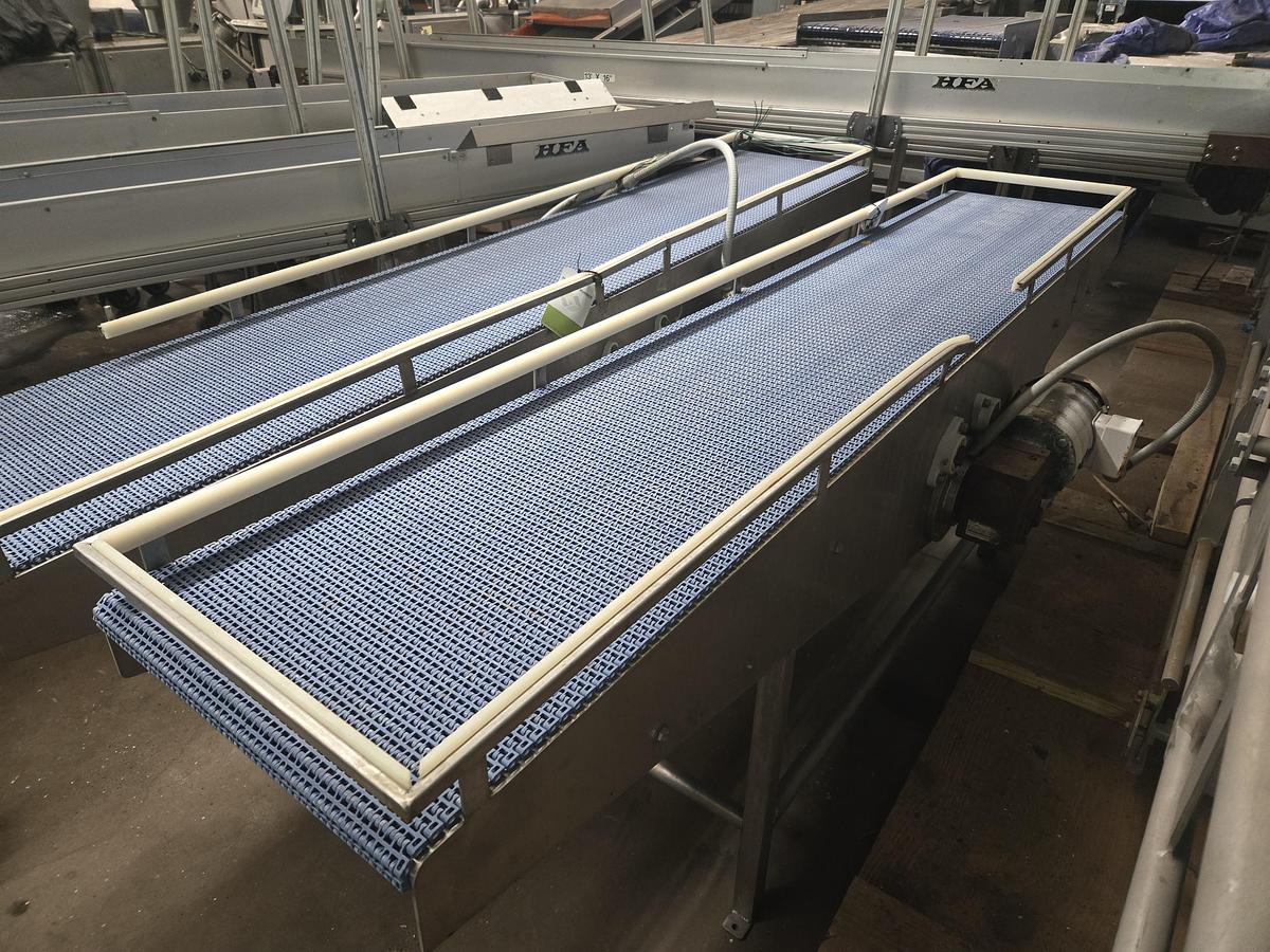 Used Conveyor Stainless steel 18" wide 8' long
