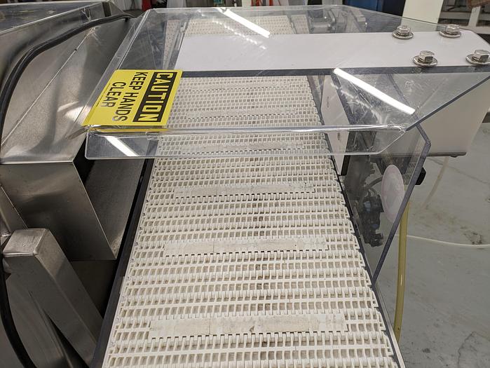 Used Fortress Stealth metal detector, Satinless steel conveyor ( food grade)