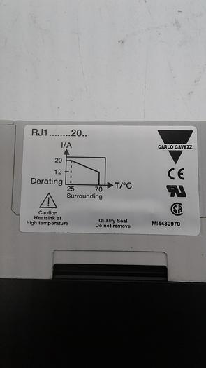 Used Carlo Gavazzi Semiconductor Contactor RJ1A60A200 Relay