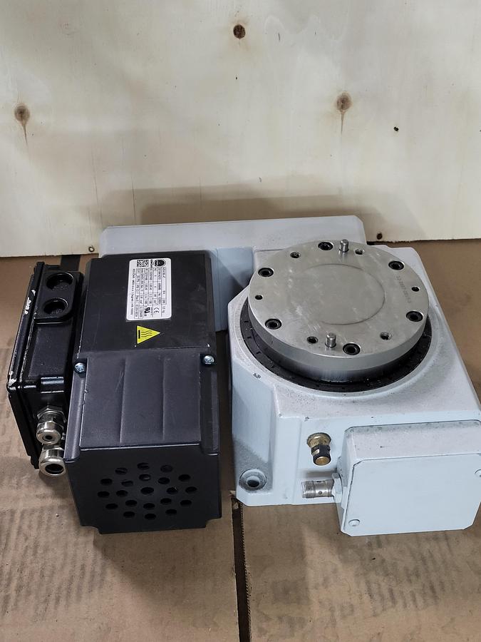 Used Weiss TC0120G Rotary Indexing Table 0.14KW 1685RPM D270/480V & AZKA 56L-4T / 507-564142101