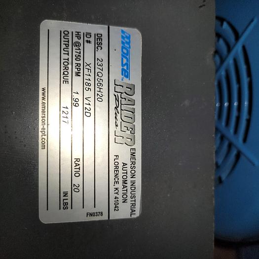 Morse 237Q56H20 Raider® C Face Quilled Input Worm Gear Reducer 56C Frame 20:1 Ratio 5/8" - 1 7/16" Output Shaft